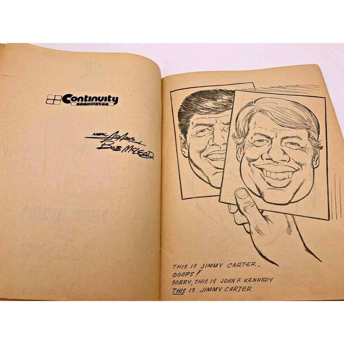 Vtg jimmys coloring book president carter v adamsmcleod manor pol satire