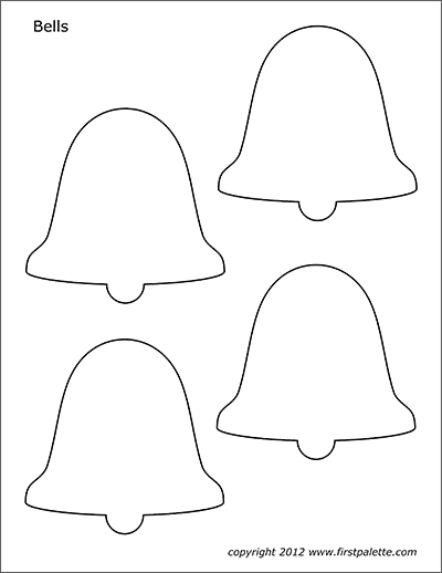 Bells free printable templates coloring pages