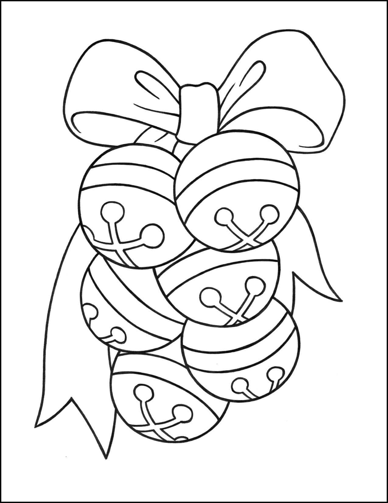 Christmas coloring pages jingle bells