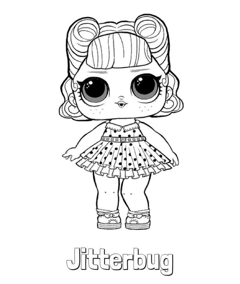 Jitterbug lol surprise doll coloring page