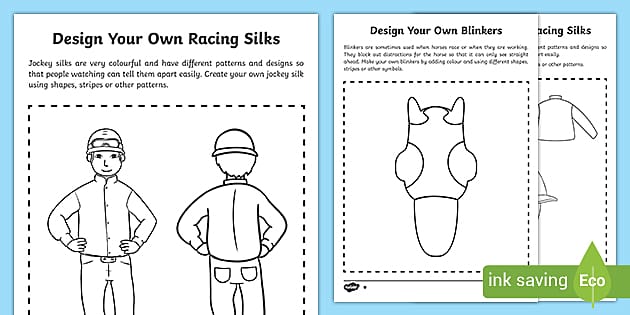 Design a jockey silk teacher made