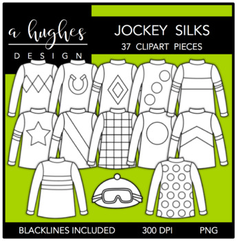 Jockey silks clipart by ashley hughes design tpt