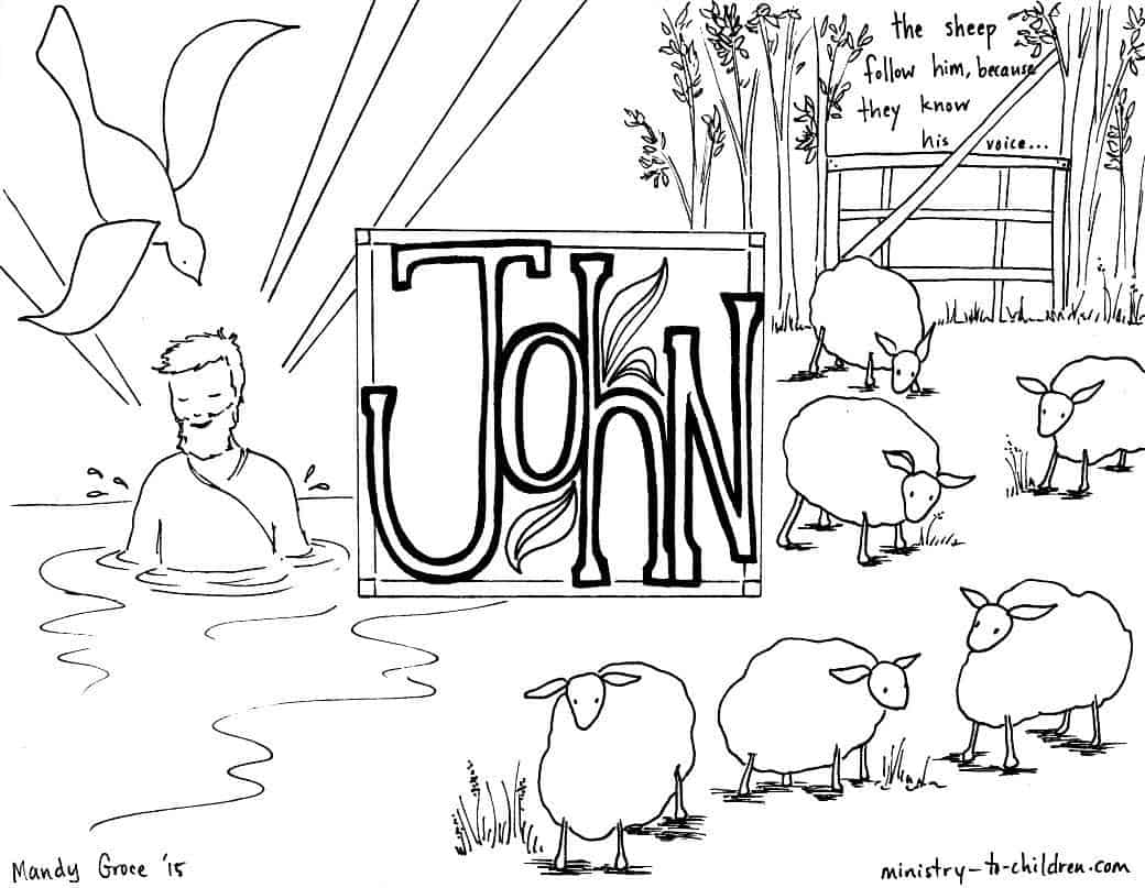 John bible book coloring page