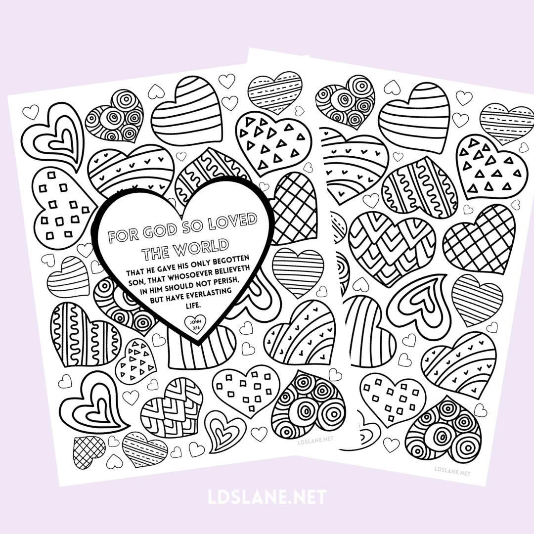 Scripture coloring page