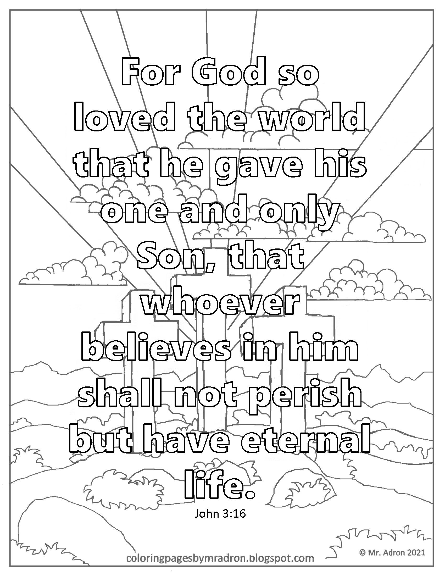 Free print and color page for john memory verses for kids bible verse coloring page verses for kids