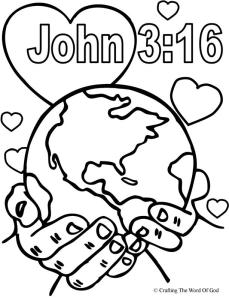 John coloring page crafting the word of god