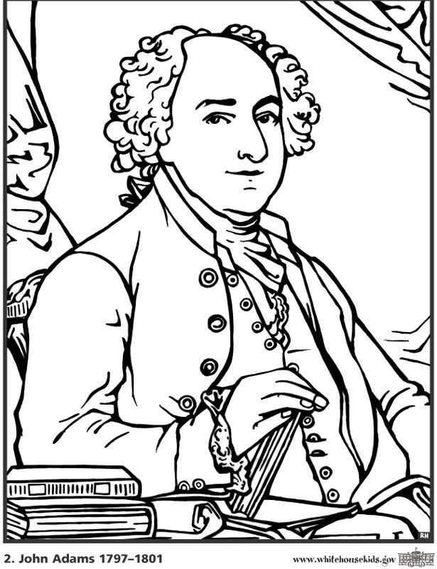 John adams coloring pages coloring pages color coloring books