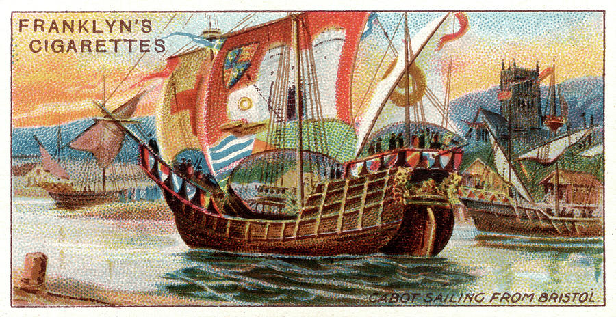 John cabot sails from bristol drawing by mary evans picture library