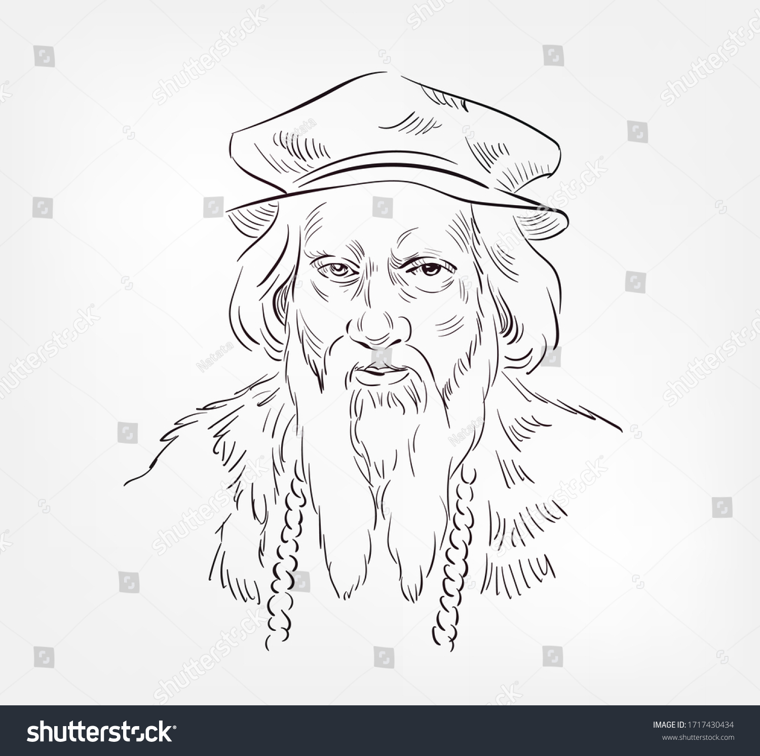 Giovanni caboto john cabot famous italian stock vector royalty free