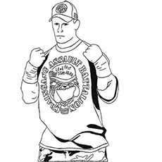 Top free printable john cena coloring pages online