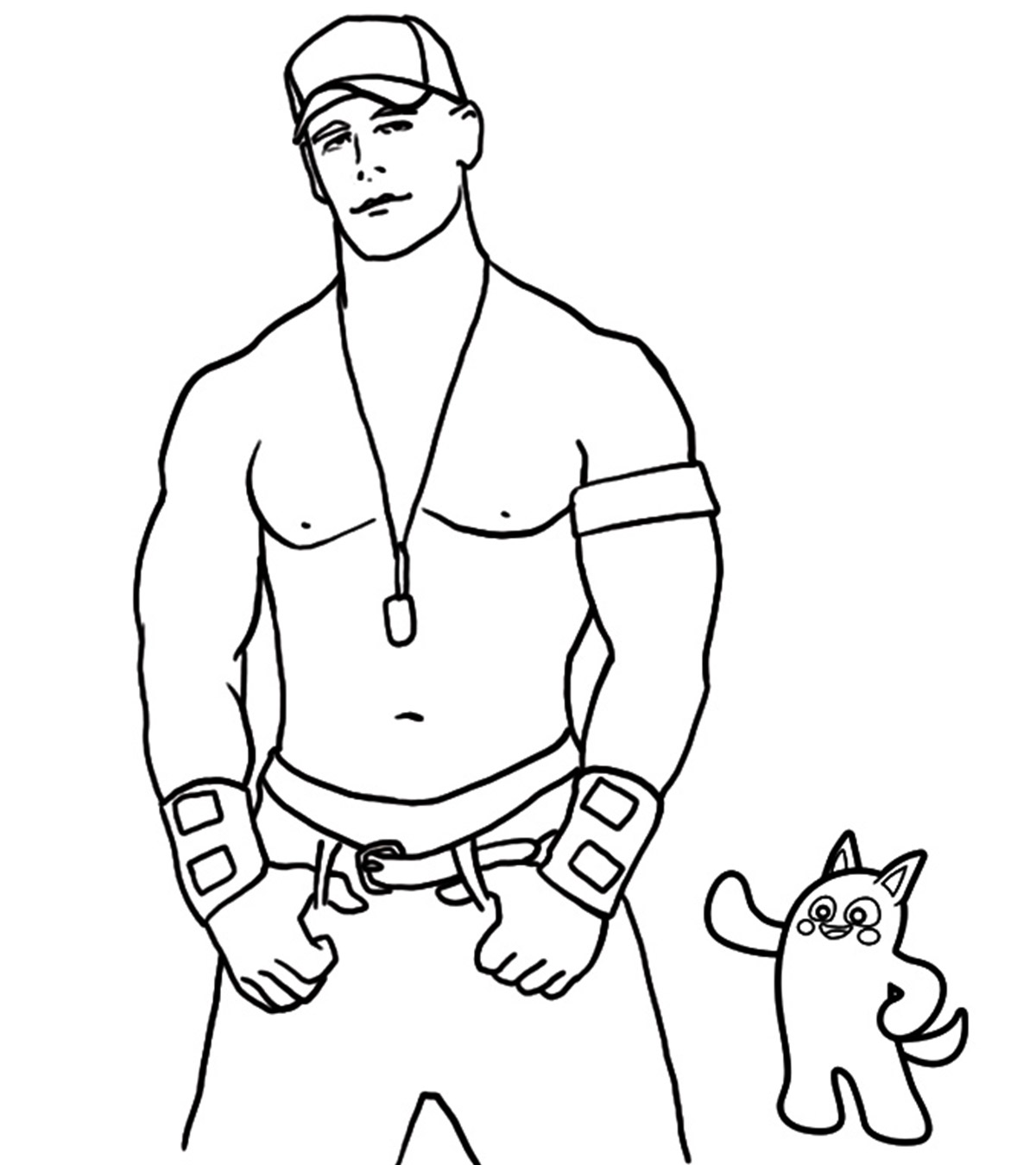 Top free printable john cena coloring pages online