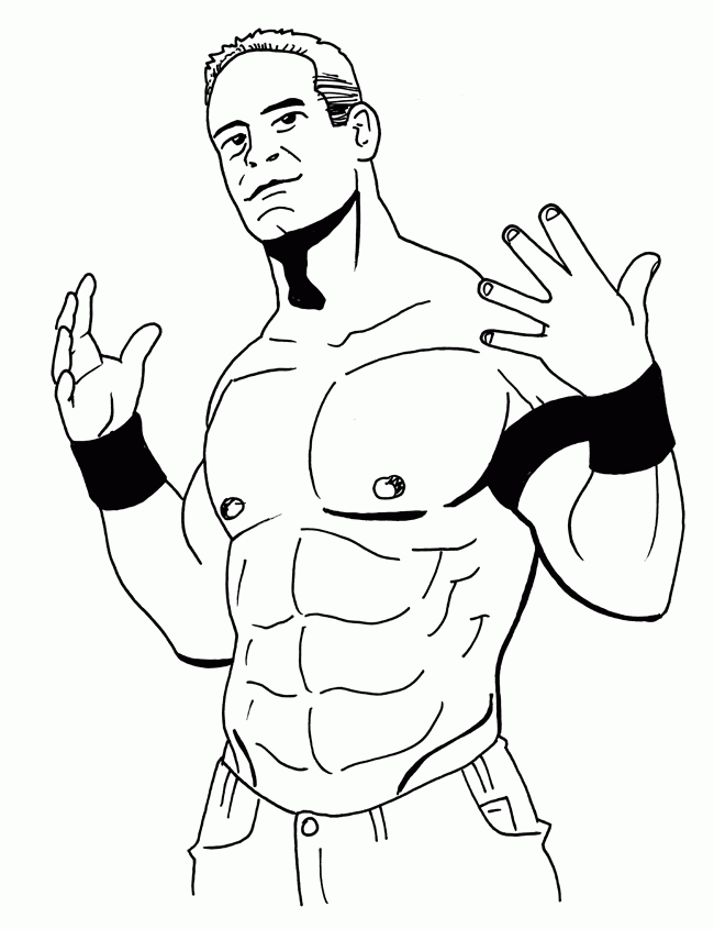 Wwe coloring pages john cena printable for free download