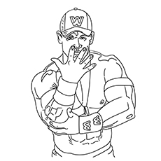 Top free printable john cena coloring pages online