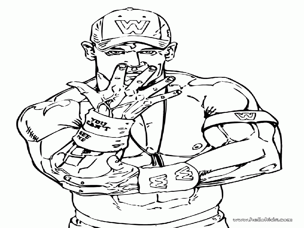 Handy john cena coloring page free printable coloring pages printable for free download