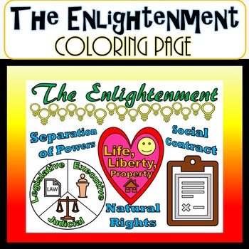 The enlightenment coloring page doodle notes sscg by civics studies