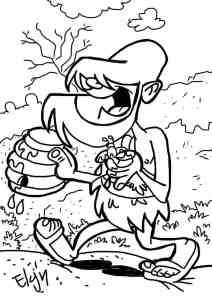 John the baptist coloring pages cartoon illustrations