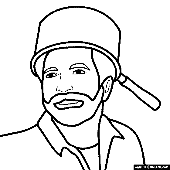 Johnny appleseed coloring page