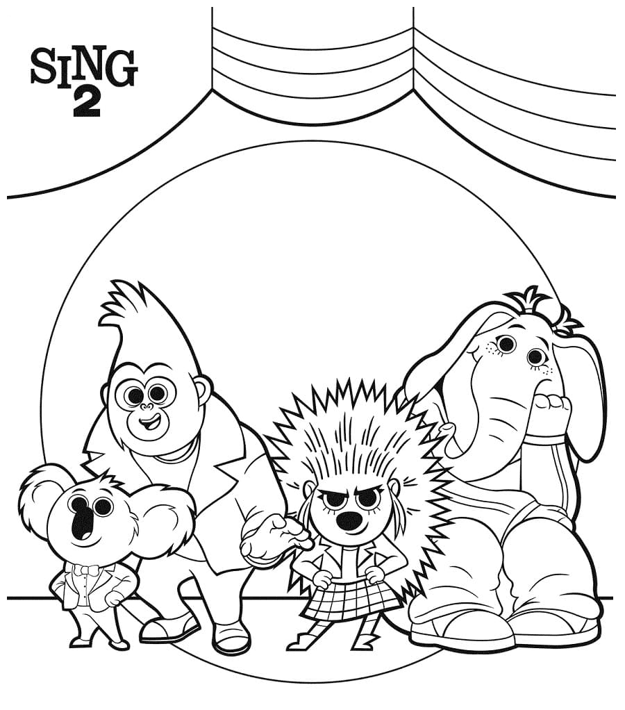 Sing coloring pages printable for free download