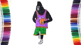 Sing ovie agic coloring johnny gorilla changes awesoe costues coloring book pages for kids