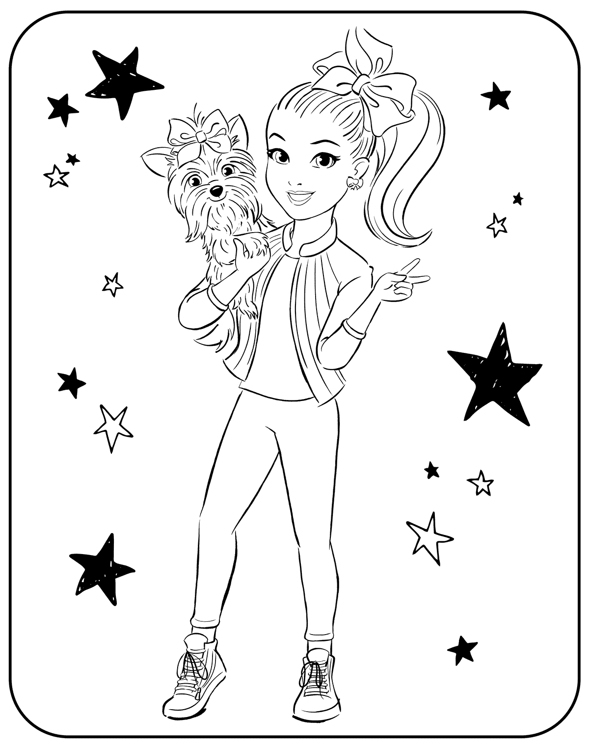 Jojo siwa coloring pages