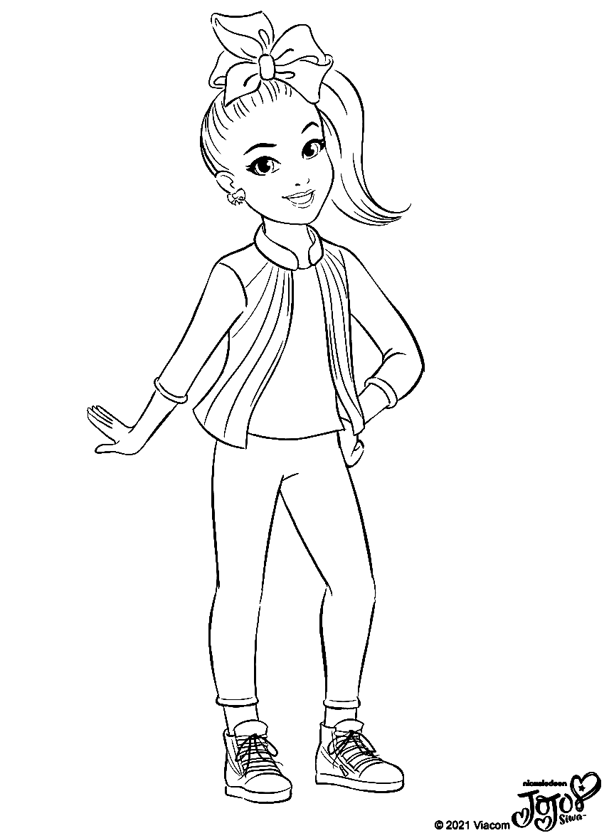 Jojo siwa coloring pages printable for free download