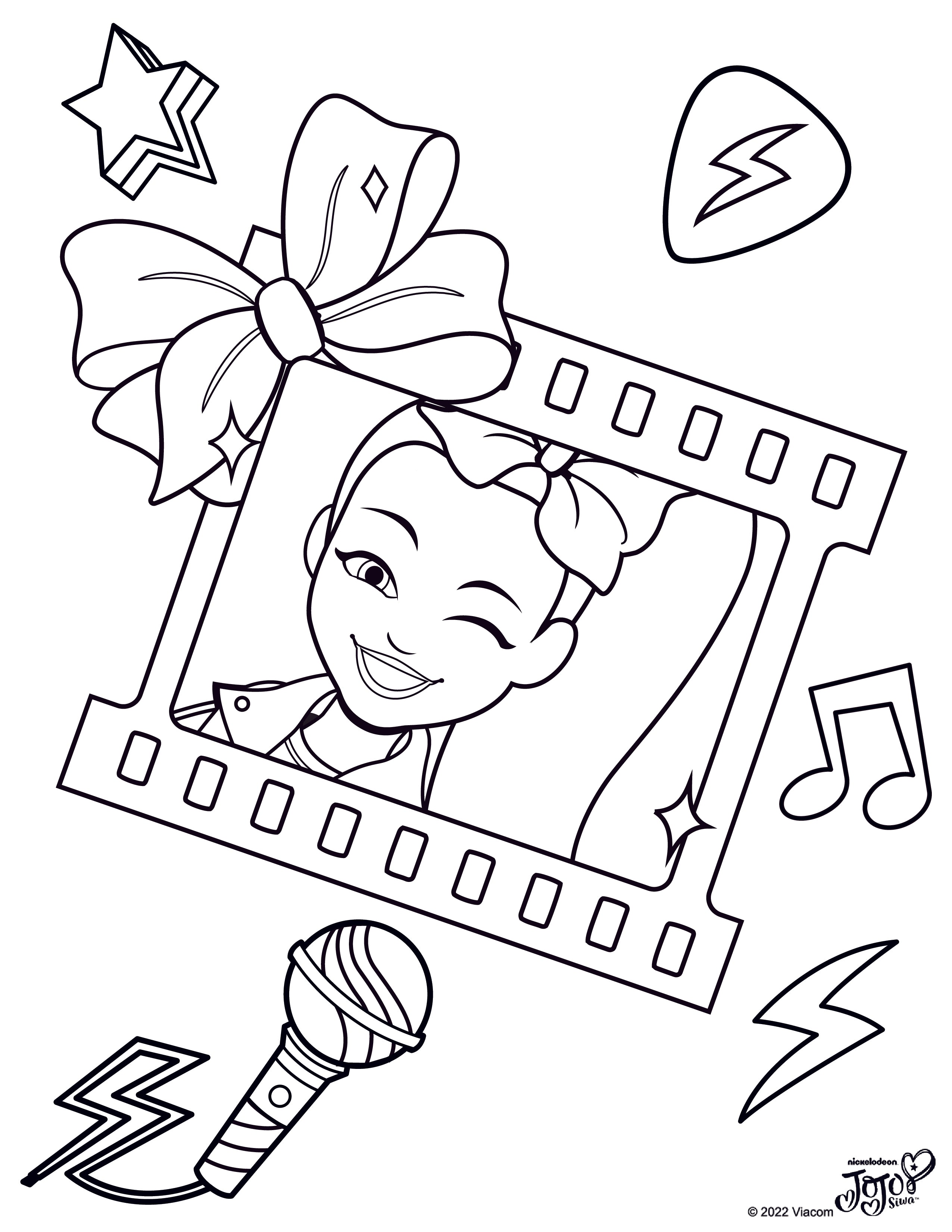 Jojo siwa coloring pages