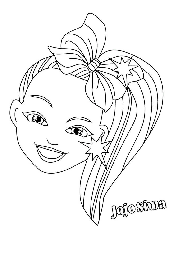 Jojo siwa coloring pages by coloringpageswk on