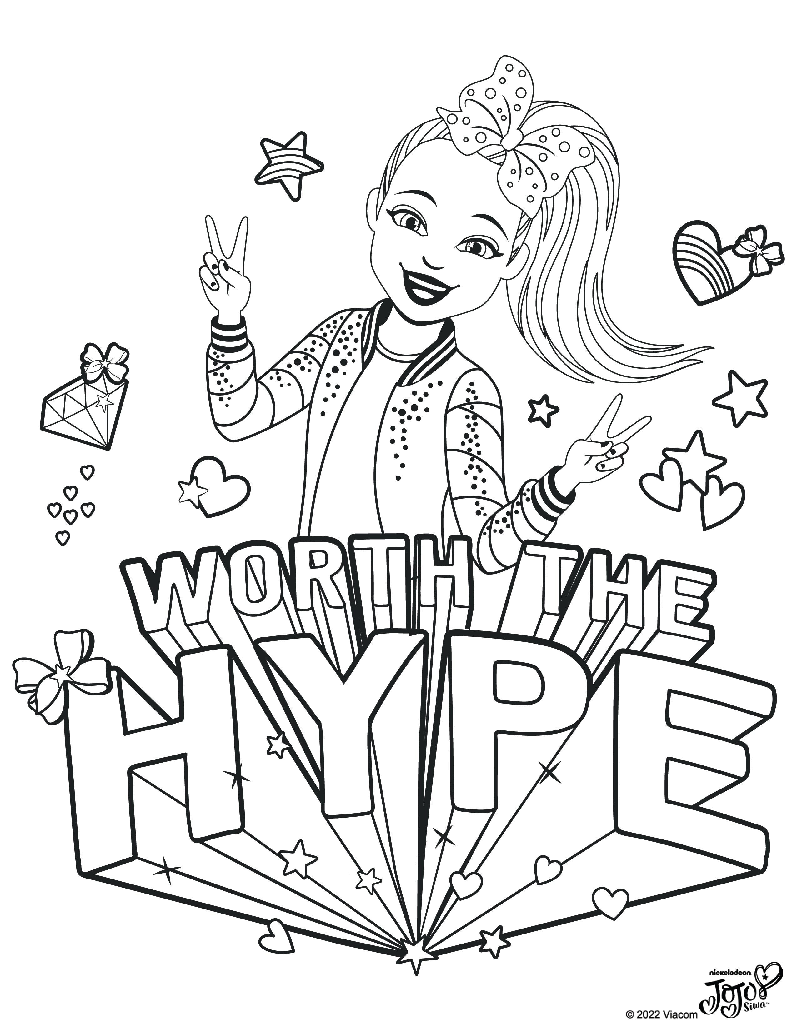 Jojo siwa coloring pages