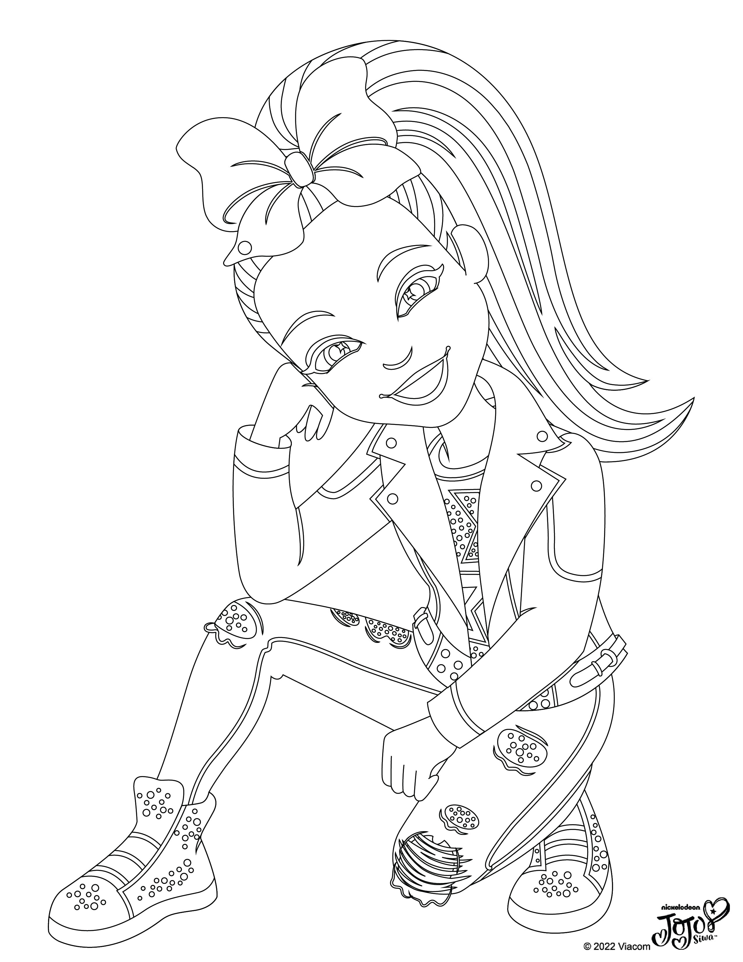 Jojo siwa coloring pages