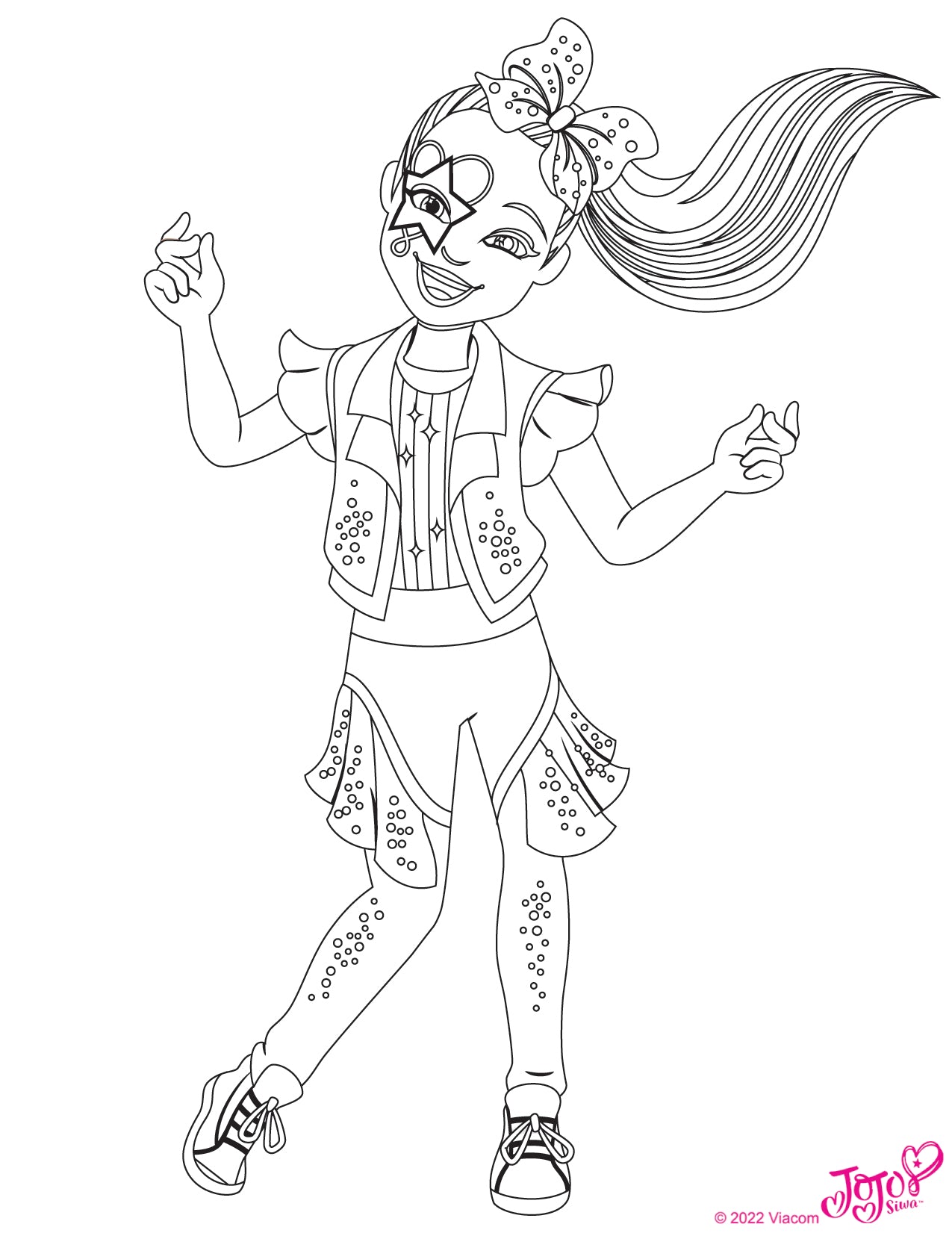 Jojo siwa coloring pages