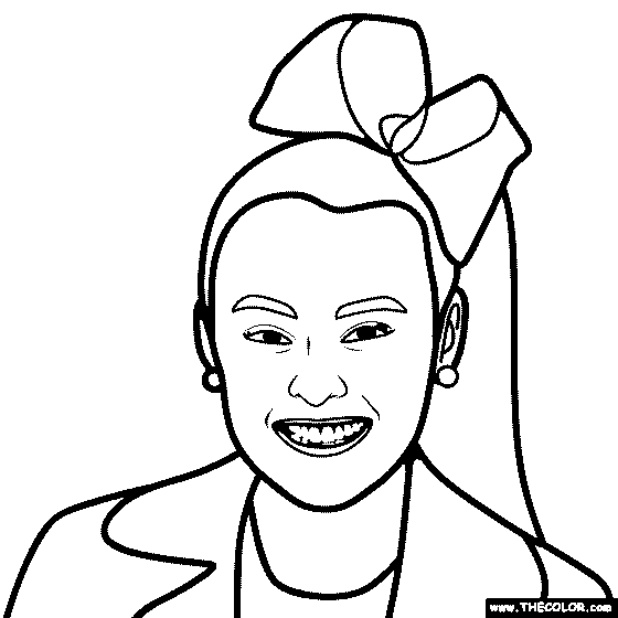 Faous people online coloring pages