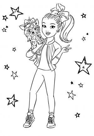 Free printable jojo siwa coloring pages for adults and kids