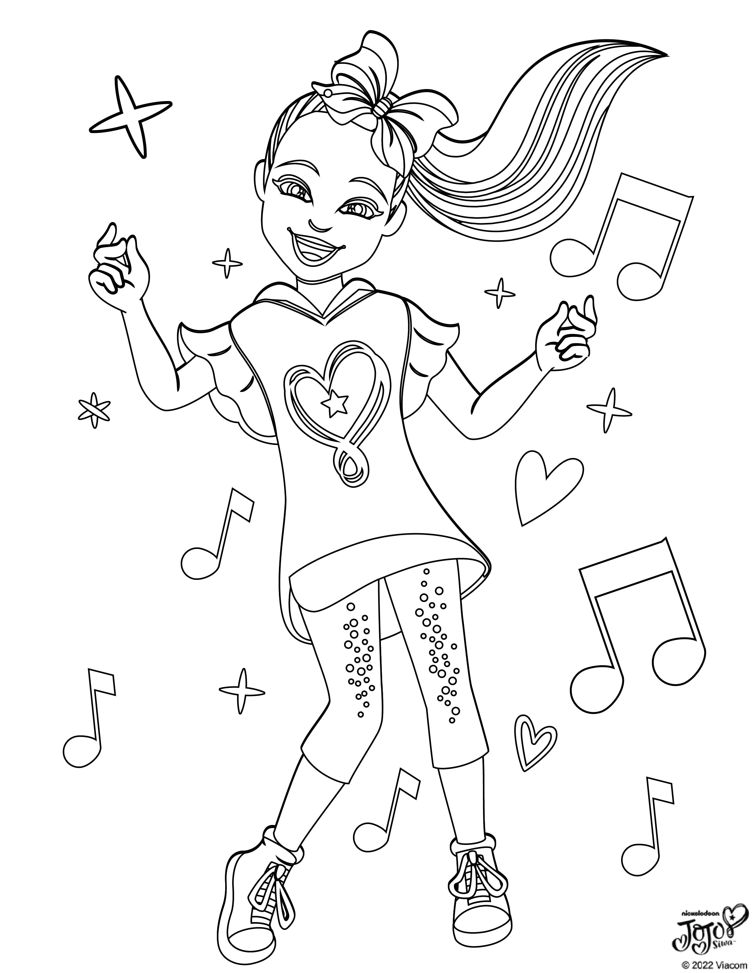 Jojo siwa coloring pages