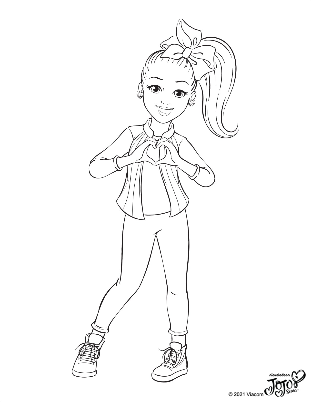 Jojo siwa coloring pages