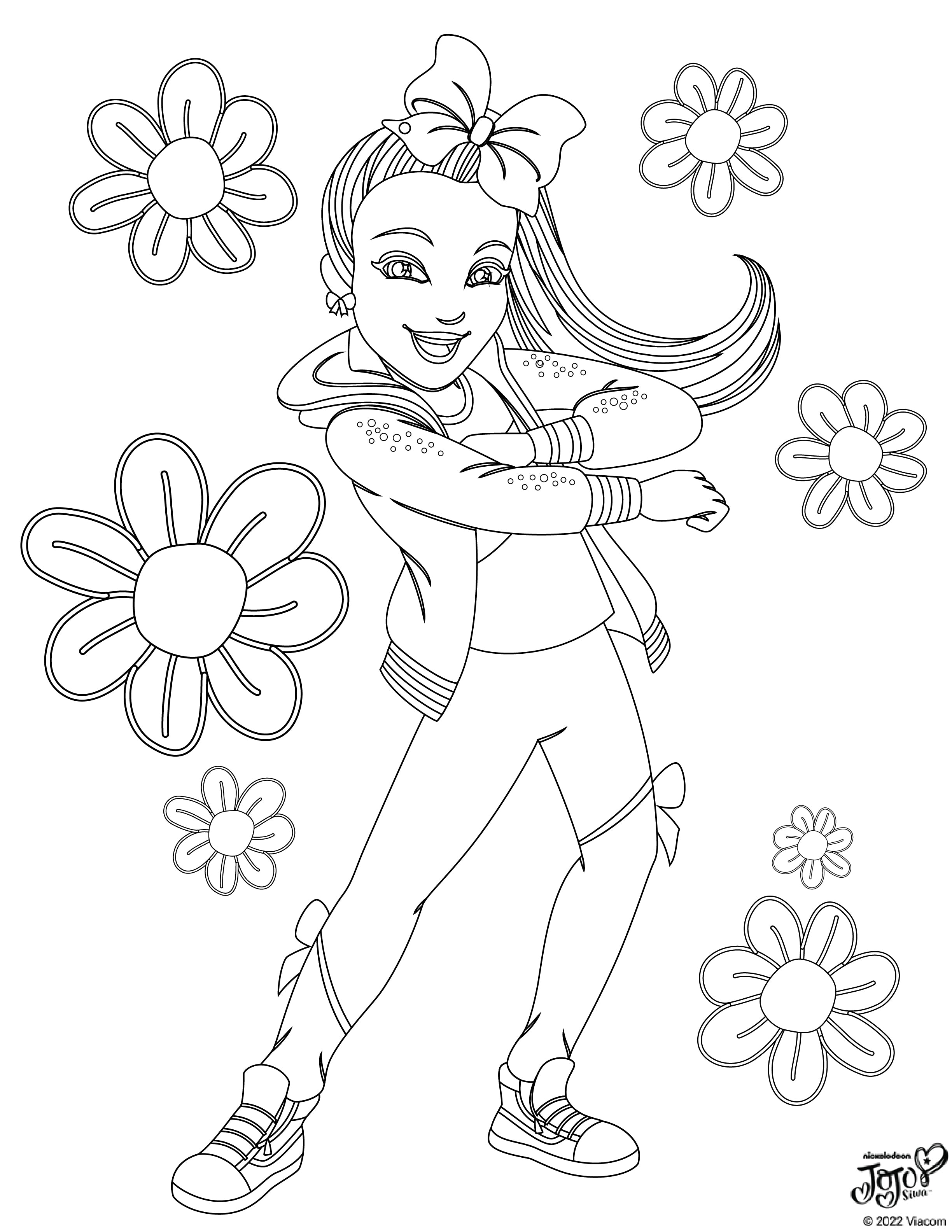 Jojo siwa coloring pages