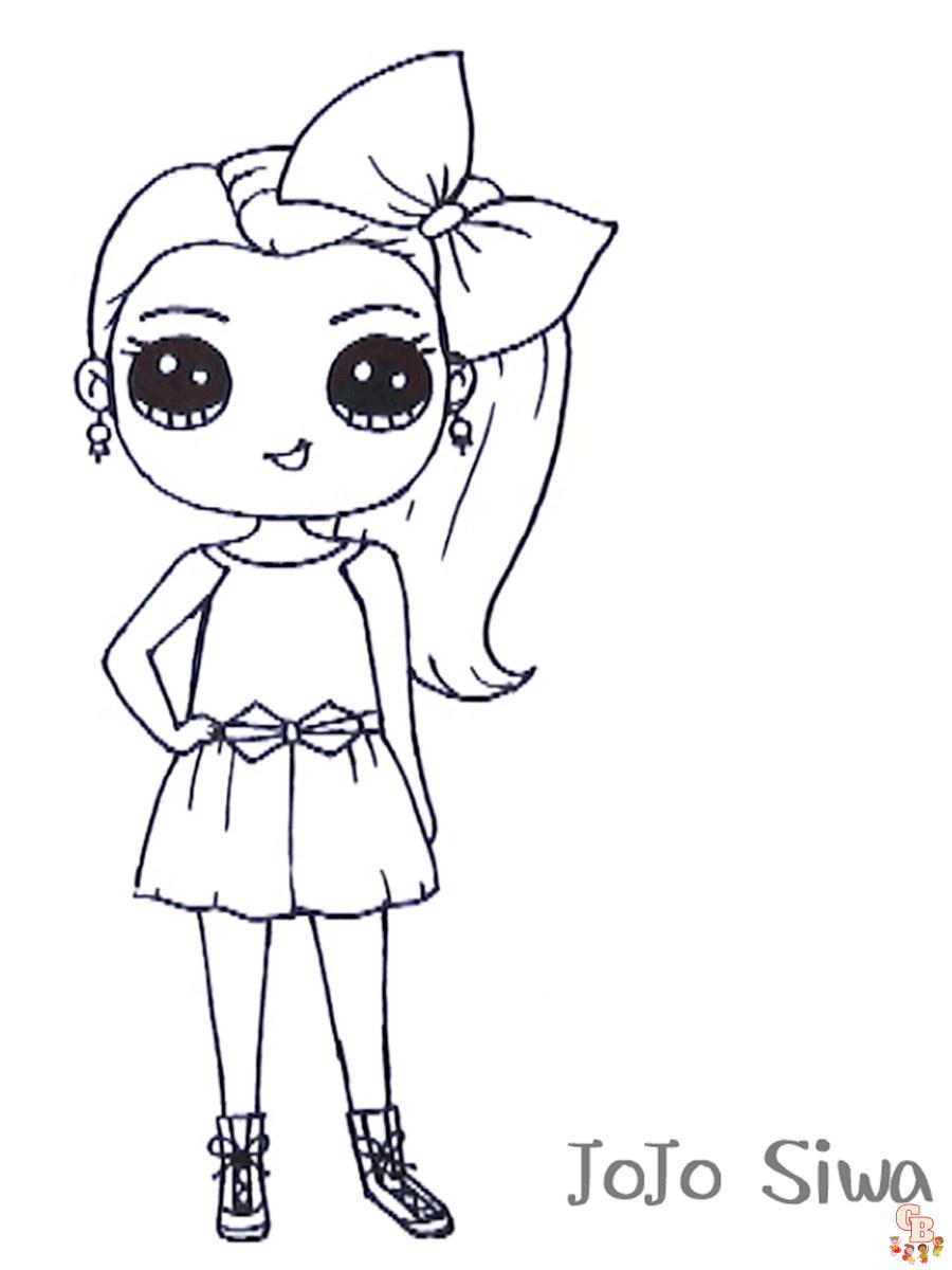 Enjoy a fun day in with jojo siwa coloring pages