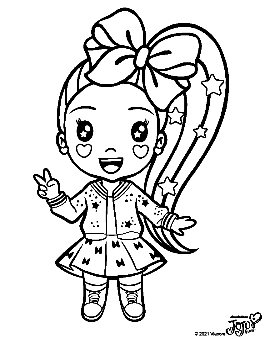 Jojo siwa coloring pages printable for free download