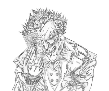 Popular joker coloring pages