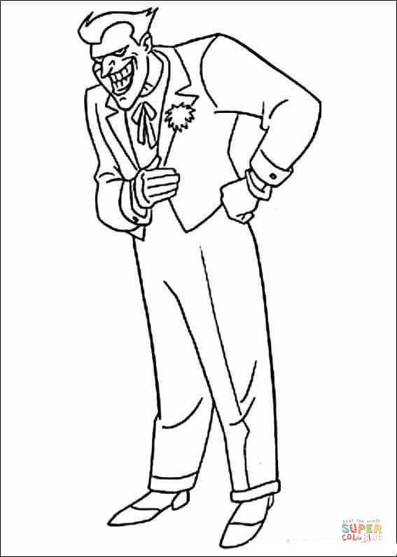 Joker coloring page free printable coloring pages