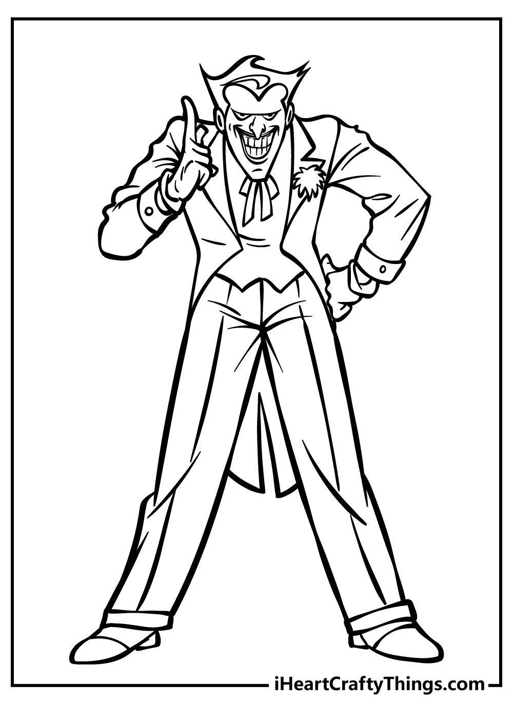 Joker coloring pages free printables