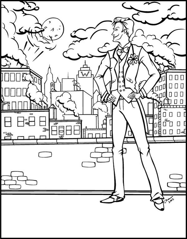 Joker coloring book page by majorwhoabutwhy on