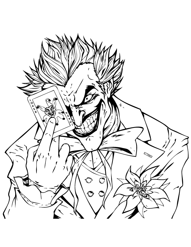 Joker coloring pages