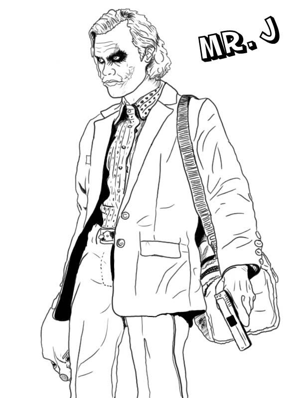 Joker coloring pages