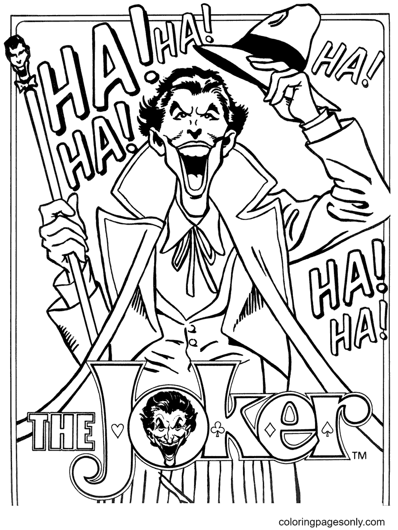 Joker coloring pages printable for free download