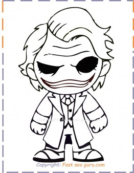 Baby joker coloring pages to print out