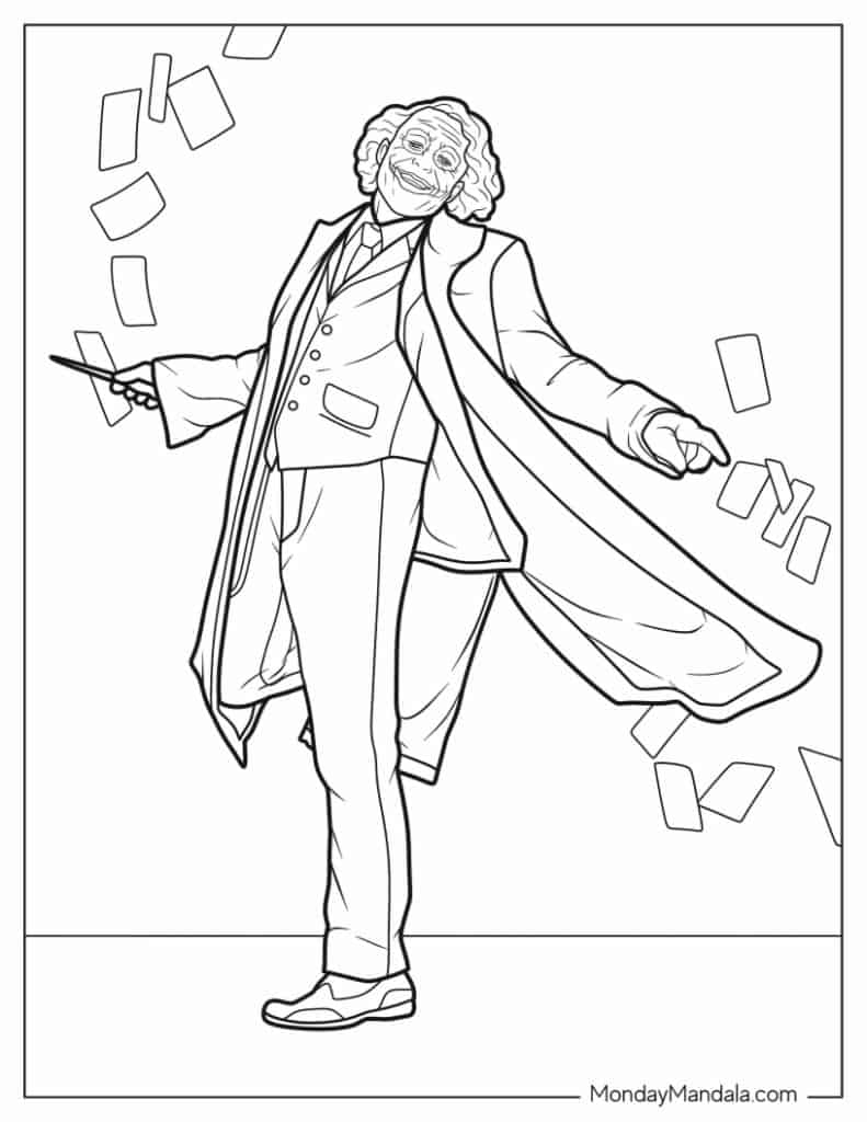 Joker coloring pages free pdf printables