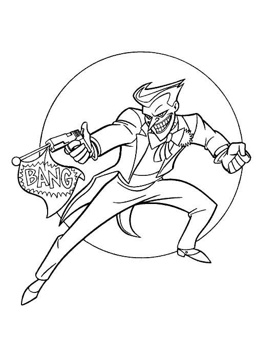 Joker coloring pages