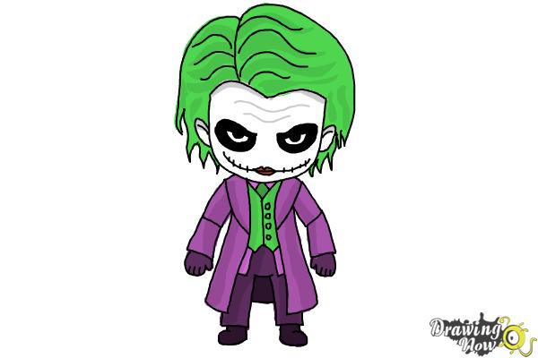 How to draw chibi joker from batman