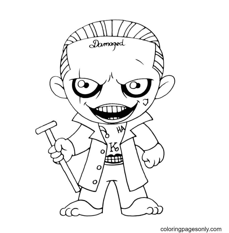 Joker coloring pages printable for free download