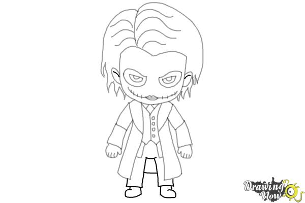 How to draw chibi joker from batman